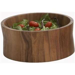   Charles Acacia Tulip Salad Bowls with Servers 3 pc.