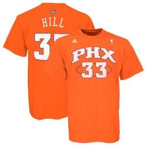   Shirt  Adidas Phoenix Suns #33 Grant Hill Orange Net Player T Shirt