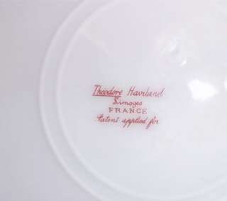 THEODORE HAVILAND LIMOGES Schleiger 151 1 Pink Aster Cup & Saucer 