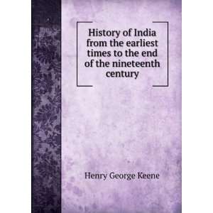  History of India from the earliest times to the end of the 