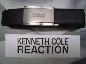 KENNETH COLE REACTION REVERSIBLE BELT TWO TONE BUCKLE  