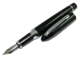 LD02 Duke 911 Black Shark Fountain Pen With Leather Pen Pouch  