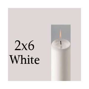  Pillar Candle 2 X 6 White Each: Everything Else