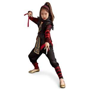   Party By Rubies Ninja Dragon Child Costume / Black   Size Small (4/6