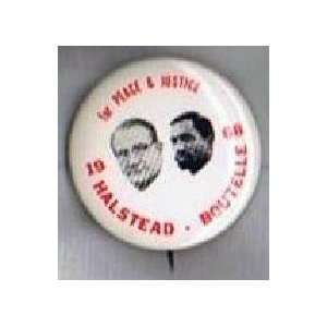  Halstead and Boutelle 1968 Presidential Campaign Button 