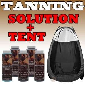   Pop Up Tent + DHA SOLUTION Airbrush Spray Tan Mobile Sunless Black