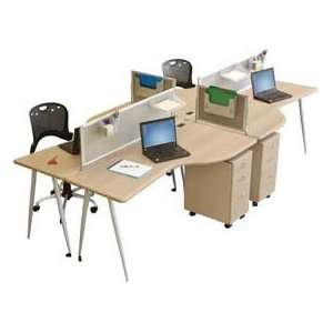  Iflex Open Office System   Teak: Home & Kitchen