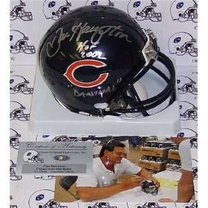 Dan Hampton Autographed/Hand Signed Chicago Bears Mini Helmet with HOF 