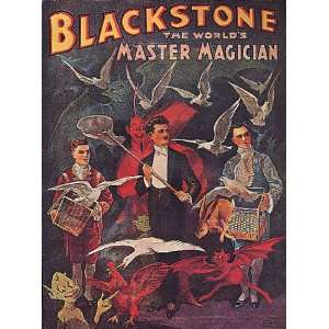  Blackstone Master Magic Magician Vintage Poster Reprint 