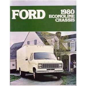    1980 FORD ECONOLINE Sales Brochure Literature Book: Automotive