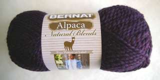 Bernat Alpaca Natural Blends Yarn 3 Skeins Sel Colors  