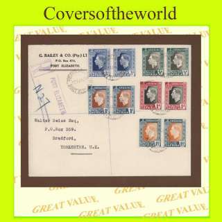 South Africa 1937 Coronation pairs set First Day cover  