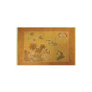  THE HAWAIIAN ISLANDS BAMBOO PLACEMAT