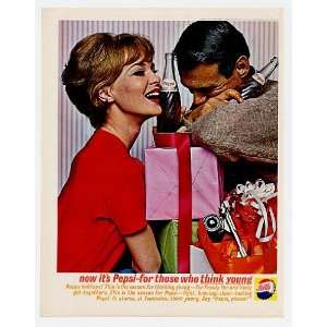    1962 Pepsi Cola Holiday Gifts Think Young Print Ad