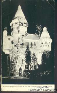 BW Gingerbread Castle Hamburg New Jersey Postcard 1935  