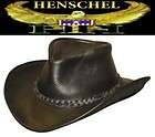   Henschel NEW U Shape It Raging Bull Leather Western Cowboy Hat Blk