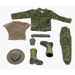   Soldier U.S. Army Drill Sergeant Uniform and Weapons set: Toys & Games