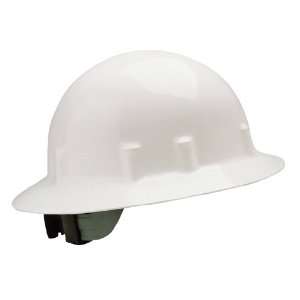  American Allsafe Blockhead   Full Brim Hard Hat   White w 