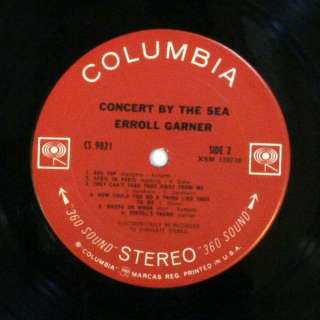 Erroll Garner Concert by the Sea USA Columbia VG+/VG   