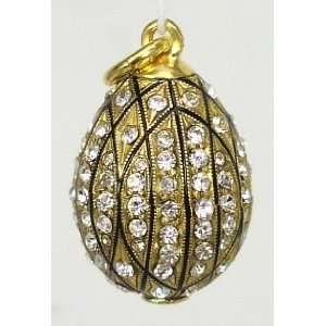  Russian Faberge style Egg Pendant/Charm (01254 