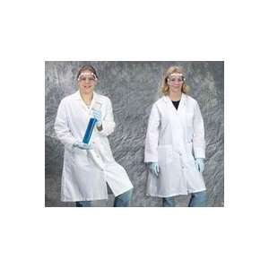 3460LBXL PT# 3460LBXL  Coat Lab Blue Three Pocket XL Disposable 10/pk 