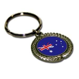 Australia Flag Pewter Key Chain