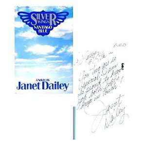 Janet Dailey Autographed / Signed Silver Wings Santiago Blue Book