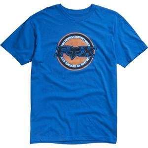  Fox Racing Wheelbite T Shirt   Medium/Blue Automotive