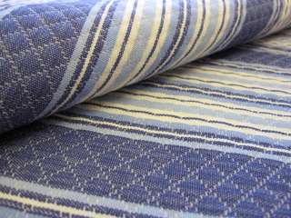 Thick blue stripe curtain upholstery fabric material  