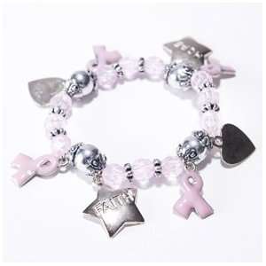  Breast Cancer Charm Bracelet Toys & Games