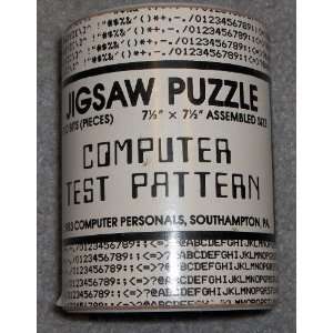  Computer Test Pattern Jigsaw Puzzle Toys & Games
