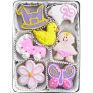  New Baby Girl Cookie Tin: Home & Kitchen