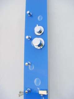 Tempered Glass Spa Massage jets Tower Shower Panel  
