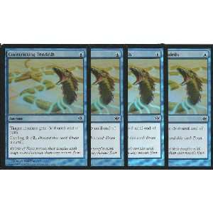  MTG Conflux CONSTRICTING TENDRILS BlUE Foil common Playset 