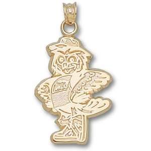 Temple University Standing Owl Pendant (Gold Plated)  