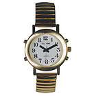 Ladies Tel Time Gold Colored Talking Watch with White