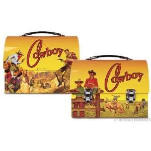  Cowboy Dome Tin Lunch Box: Toys & Games