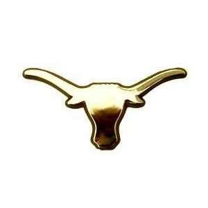  Texas Longhorns METAL Auto Emblem   GOLD Automotive