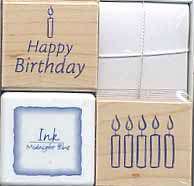 Hero Arts Wish Prints Happy Birthday Rubber Stamp Set  