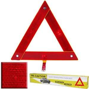   Reflecting Safety Triangle with Flashing LED Lights 