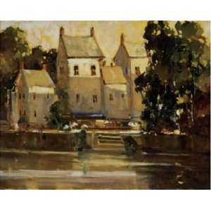 Ted Goerschner 30W by 24H  Steps to the Manor CANVAS Edge #6 1 1 