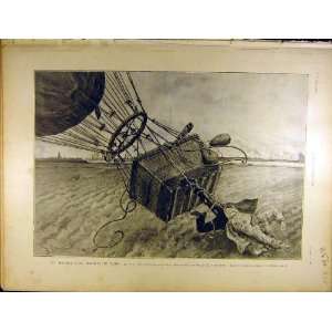   1902 Captain Siegrield Balloon Basket Crash Military