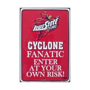 Iowa State Cyclones Metal Fanatic Sign **