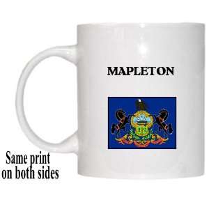  US State Flag   MAPLETON, Pennsylvania (PA) Mug 