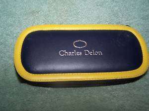   Case Eye Glass Casses Charles Delon Zipper Padded Black & Yellow