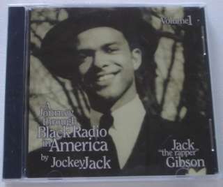 NEW Black Radio in America JockeyJack Jack Gibson #1 CD  