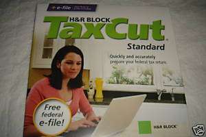 Block 2008 Tax Cut Standard Software * CD Rom NEW  