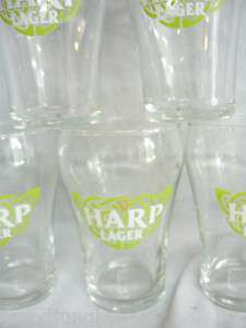 HARP LAGER BEER GLASSES IRELAND GUINNESS taster  