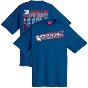   Bowl XLII Champions Victory Path Schedule T shirt