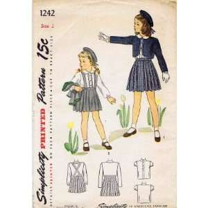   Toddler Girls Bolero Skirt Blouse Size 2: Arts, Crafts & Sewing